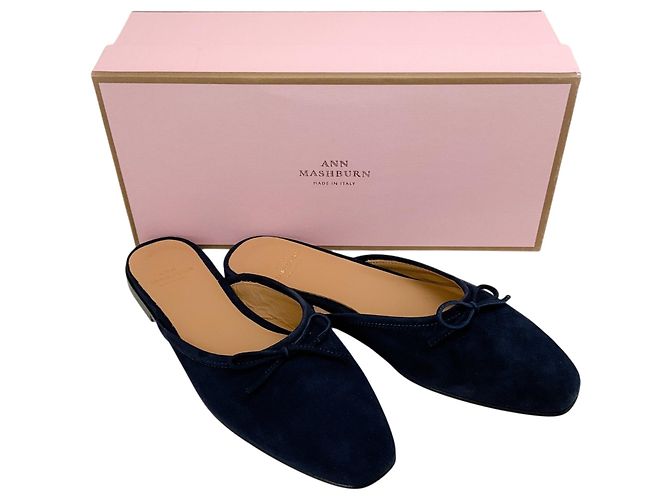 Autre Marque Mules Joy in scamosciato blu navy Ann Mashburn - vista 6