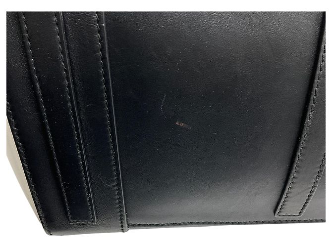 Borsa Soft Ricky 33 in pelle di vitello nero / bianco Ralph Lauren - vista 10