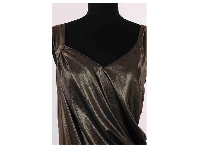 John Galliano Goldenes Kleid - Ansicht 2