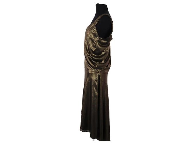 John Galliano Goldenes Kleid - Ansicht 3