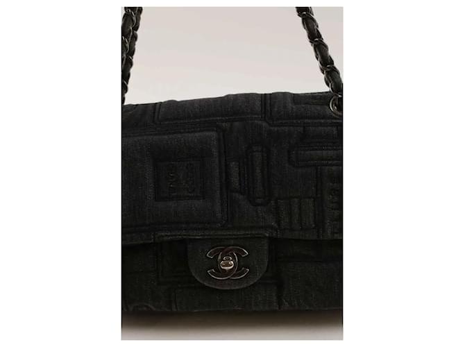 Chanel Borsa a tracolla Timeless/Classique anthracite Grigio antracite - vista 4