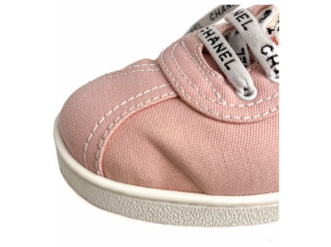 Chanel 19C Weekender Canvas Sneakers 38 Dust Pink - Ansicht 10