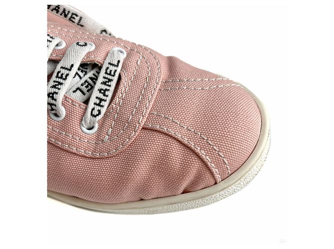Chanel 19C Weekender Canvas Sneakers 38 Dust Pink - Ansicht 11