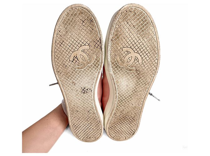 Chanel 19C Weekender Canvas Sneakers 38 Dust Pink - Ansicht 12