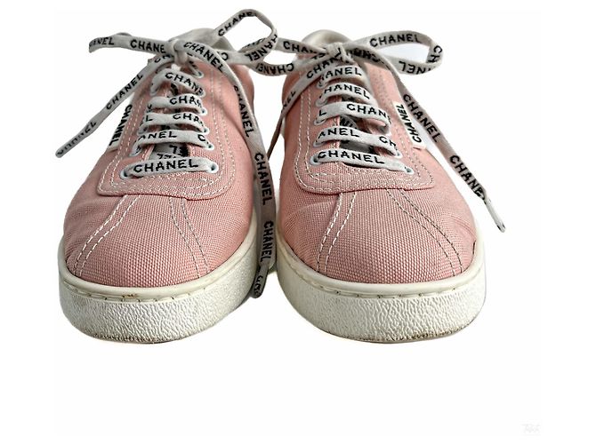 Chanel 19C Weekender Canvas Sneakers 38 Dust Pink - Ansicht 3