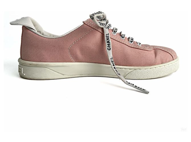 Chanel 19C Weekender Canvas Sneakers 38 Dust Pink - Ansicht 4