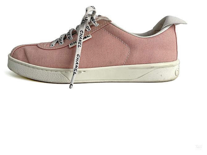 Chanel 19C Weekender Canvas Sneakers 38 Dust Pink - Ansicht 5