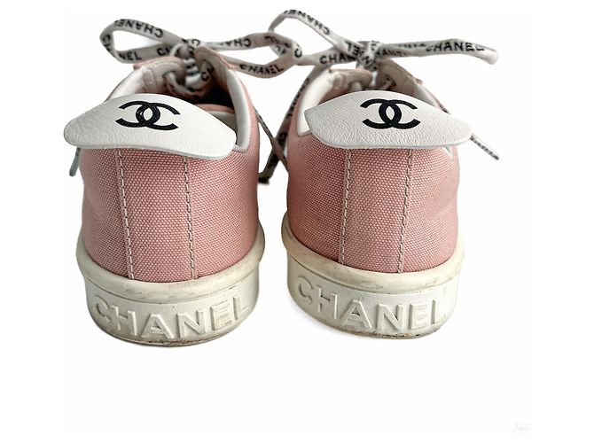 Chanel 19C Weekender Canvas Sneakers 38 Dust Pink - Ansicht 8