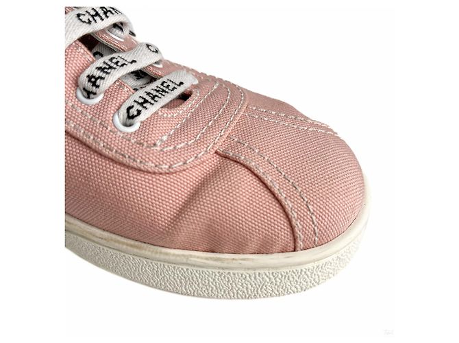 Chanel 19C Weekender Canvas Sneakers 38 Dust Pink - Ansicht 9