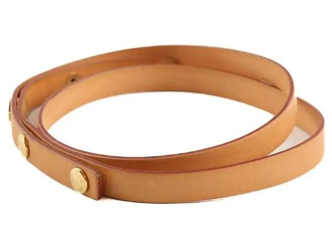 Louis Vuitton Cinturón de cuero beige - vista 2