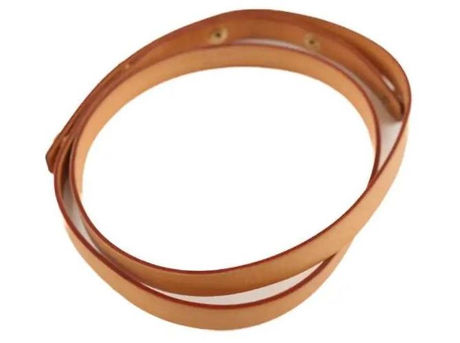 Louis Vuitton Cinturón de cuero beige - vista 4
