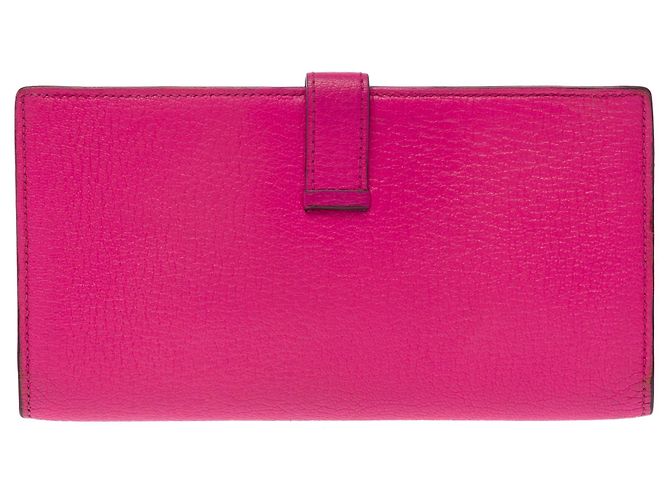 Béarn Hermès HERMES Bearn Lederaccessoire Rosa - 103547 Pink - Ansicht 3