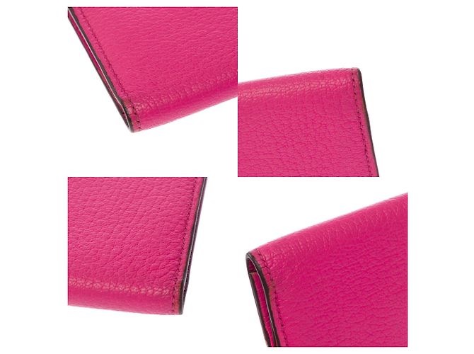 Béarn Hermès HERMES Bearn Lederaccessoire Rosa - 103547 Pink - Ansicht 8