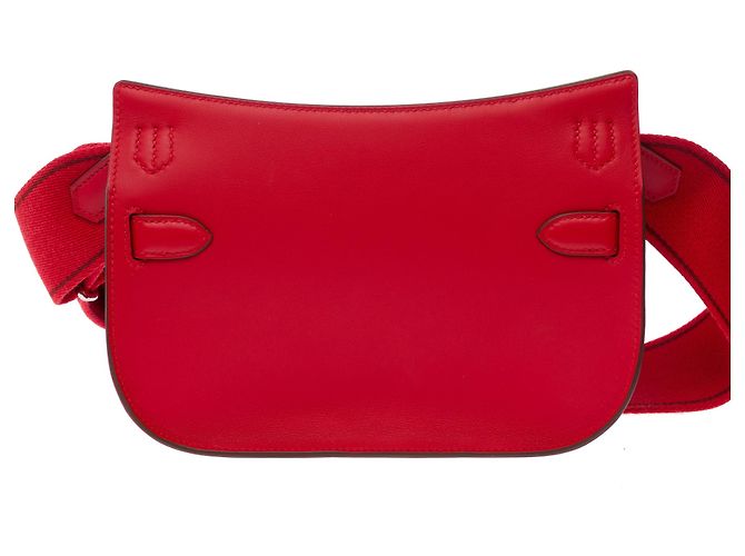Hermès Borsa HERMES Jypsiere in Pelle Rossa - 103552 Rosso - vista 3