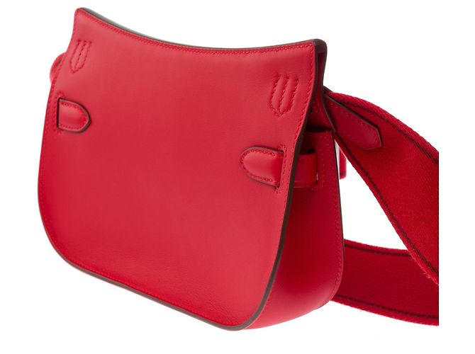 Hermès Borsa HERMES Jypsiere in Pelle Rossa - 103552 Rosso - vista 5