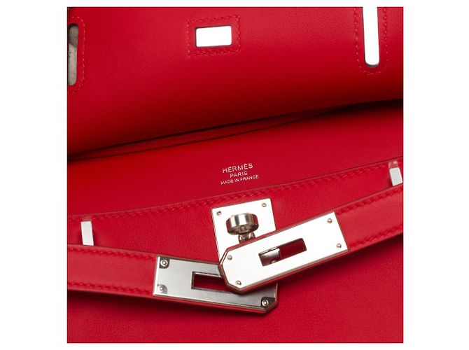 Hermès Borsa HERMES Jypsiere in Pelle Rossa - 103552 Rosso - vista 6