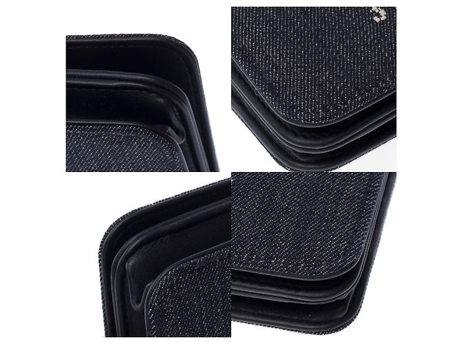 Borsa CHANEL Wallet on Chain in Denim Blu Navy - 103561 - vista 12