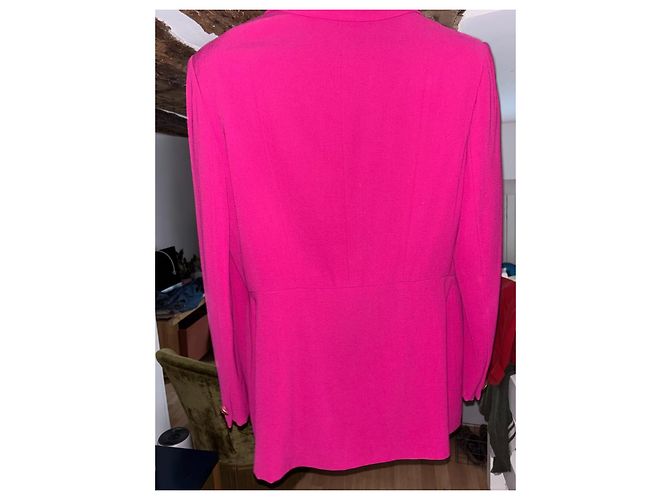 Céline Celine Blazer de lana rosa - vista 5
