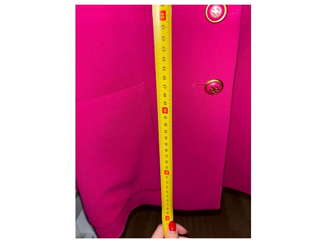 Céline Celine Blazer de lana rosa - vista 6