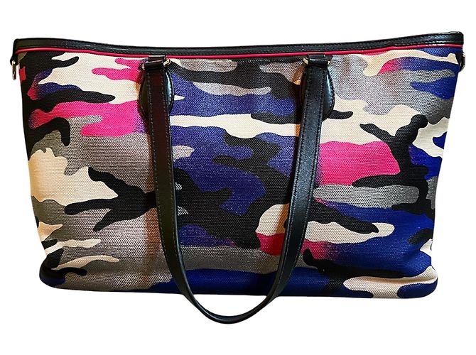 Tote Dior Anselm Reyle Medium Canvas Camouflage 2011 - vista 4