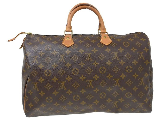 Louis Vuitton Speedy Monogram Canvas 40 Castaño - vista 2