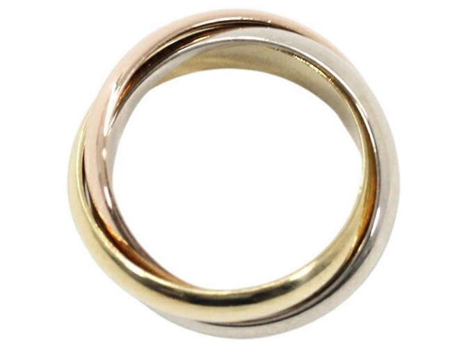 Anello Cartier Trinity in oro rosa bianco e giallo D'oro - vista 5