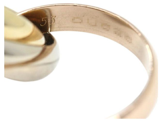 Anello Cartier Trinity in oro rosa bianco e giallo D'oro - vista 8
