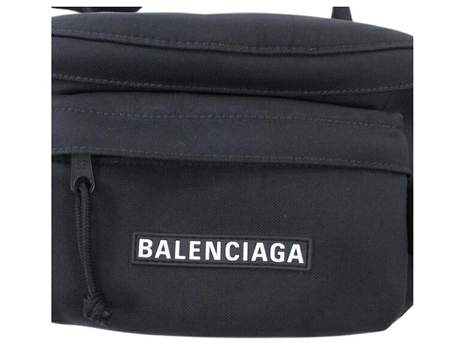 Borsa a tracolla Balenciaga Body Bag SKIWEAR Nero - vista 3