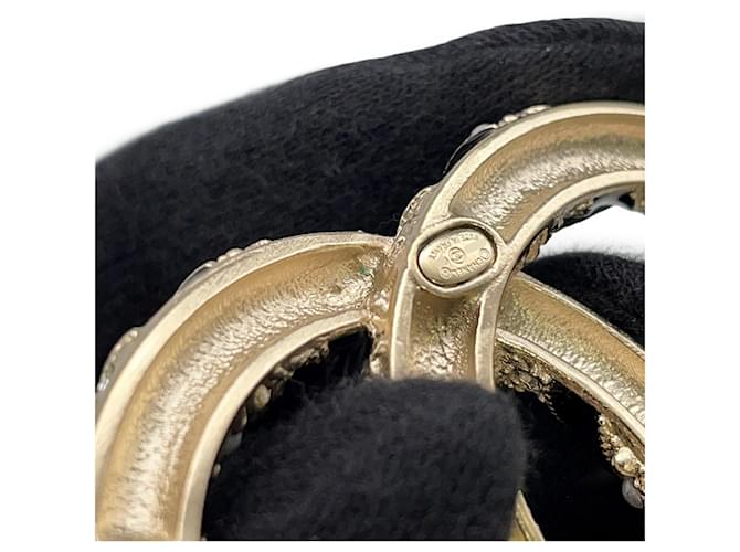 Spilla Chanel in oro e strass D'oro - vista 5