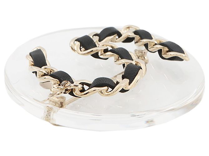 Spilla Chanel No. 5 Round Clear B18 B CHANEL BROACH Nero - vista 2