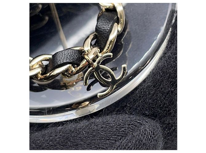 Spilla Chanel No. 5 Round Clear B18 B CHANEL BROACH Nero - vista 5