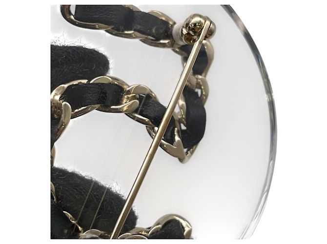 Spilla Chanel No. 5 Round Clear B18 B CHANEL BROACH Nero - vista 6