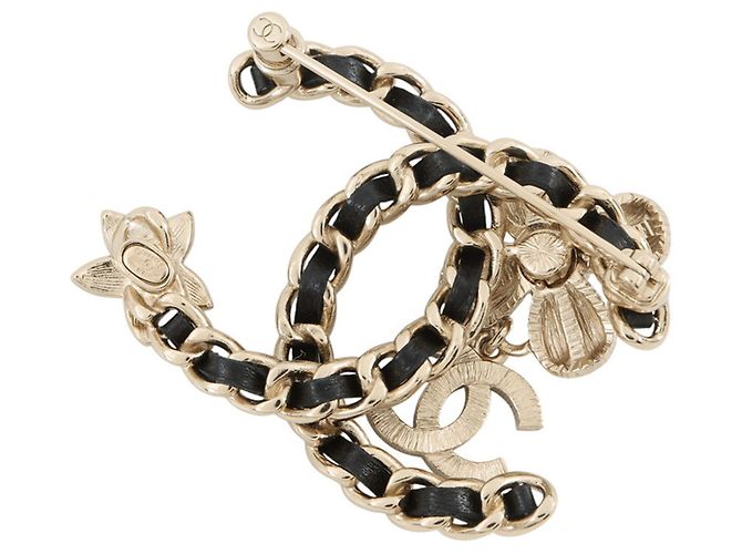 Spilla a Fiore con Strass Chanel Nero - vista 3