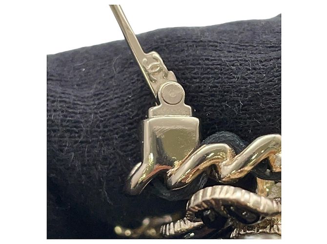 Spilla a Fiore con Strass Chanel Nero - vista 5