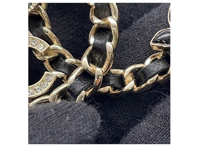 Spilla a Fiore con Strass Chanel Nero - vista 6