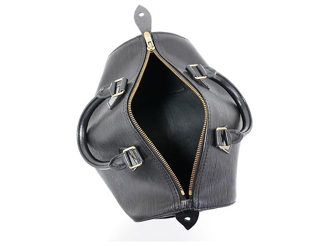 Borsa Louis Vuitton Speedy in pelle Epi 30 Nero - vista 4