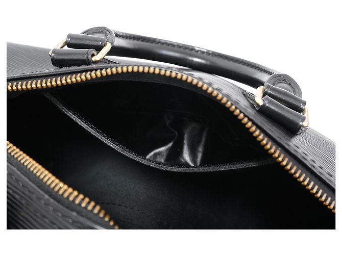 Borsa Louis Vuitton Speedy in pelle Epi 30 Nero - vista 5