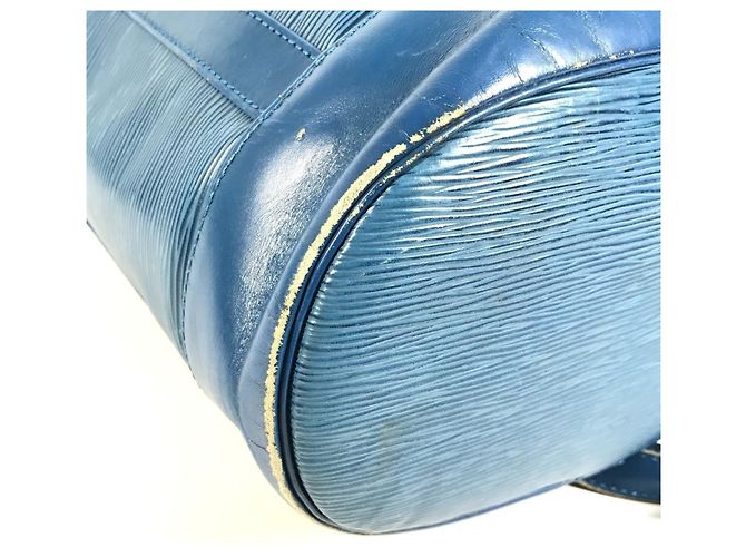 Borsa a Spalla Louis Vuitton Epi Randonee PM Blu - vista 7