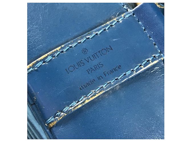 Borsa a Spalla Louis Vuitton Epi Randonee PM Blu - vista 8