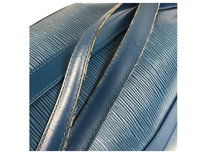 Borsa a Spalla Louis Vuitton Epi Randonee PM Blu - vista 9