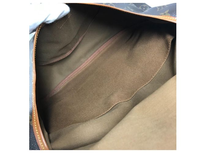 Borsa Louis Vuitton Monogram Saumur 35 Marrone - vista 11