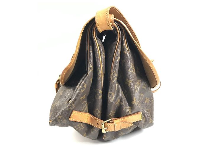 Borsa Louis Vuitton Monogram Saumur 35 Marrone - vista 4