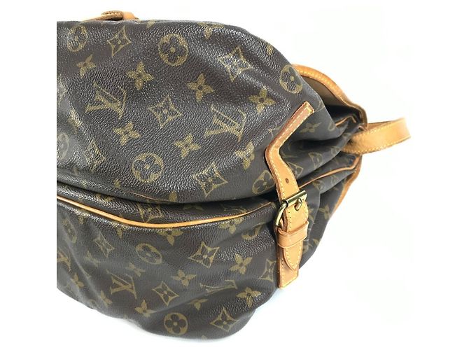 Borsa Louis Vuitton Monogram Saumur 35 Marrone - vista 6