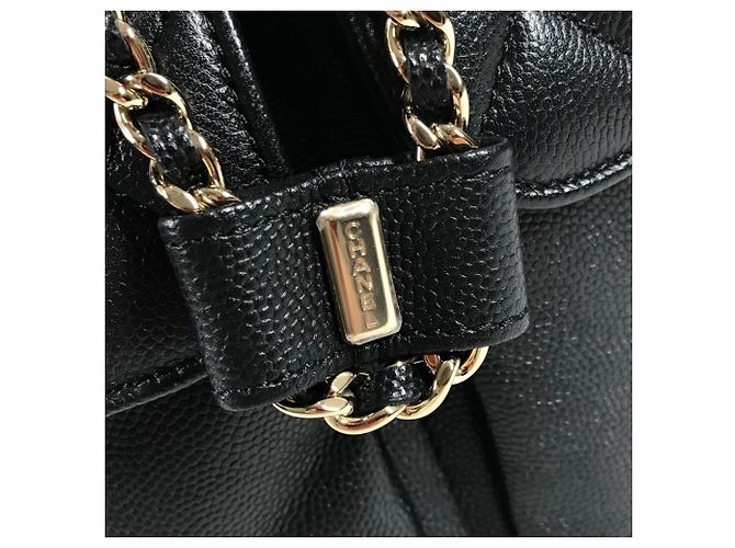 Chanel AS3290 Coco Mark CC Logo gesteppter Rucksack Schwarz - Ansicht 10