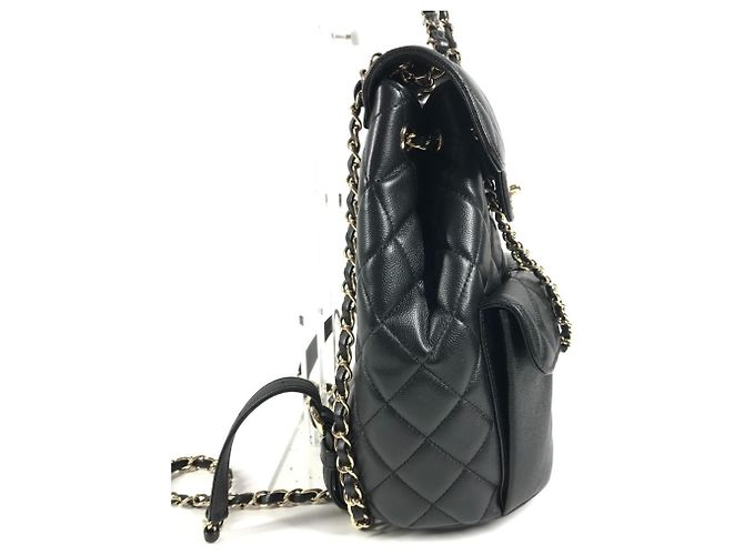 Chanel AS3290 Coco Mark CC Logo gesteppter Rucksack Schwarz - Ansicht 3