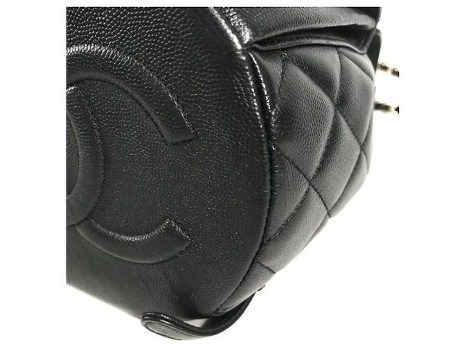 Chanel AS3290 Coco Mark CC Logo gesteppter Rucksack Schwarz - Ansicht 7