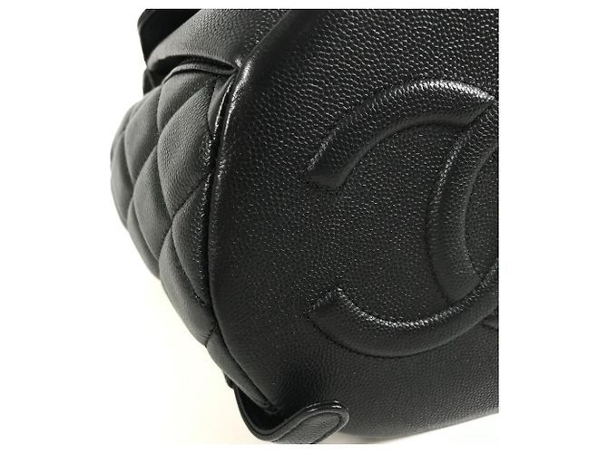 Chanel AS3290 Coco Mark CC Logo gesteppter Rucksack Schwarz - Ansicht 8