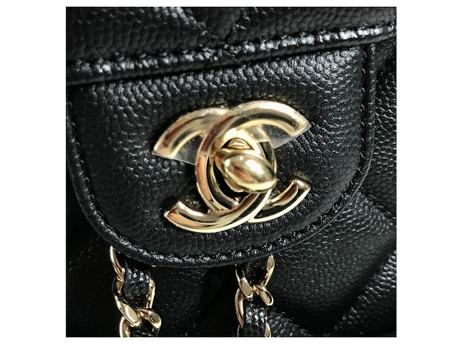 Chanel AS3290 Coco Mark CC Logo gesteppter Rucksack Schwarz - Ansicht 9