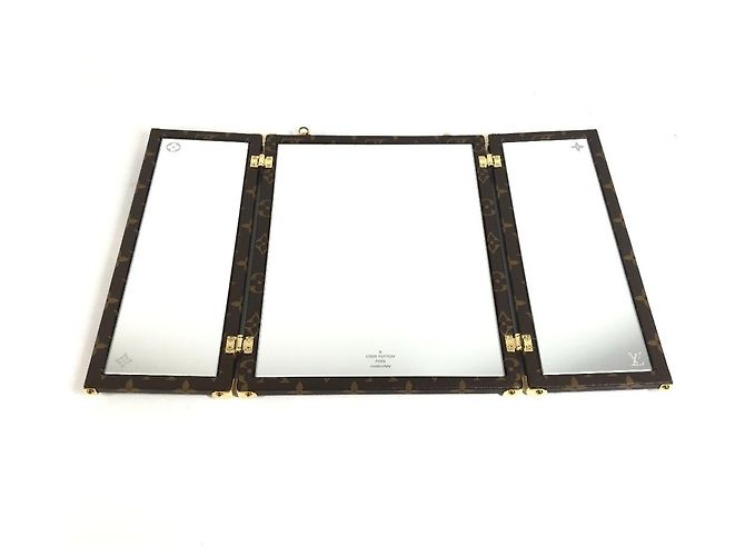 Specchio Baule Monogram Louis Vuitton Home Marrone - vista 10