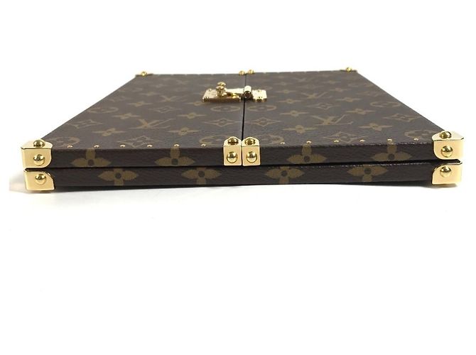 Specchio Baule Monogram Louis Vuitton Home Marrone - vista 3